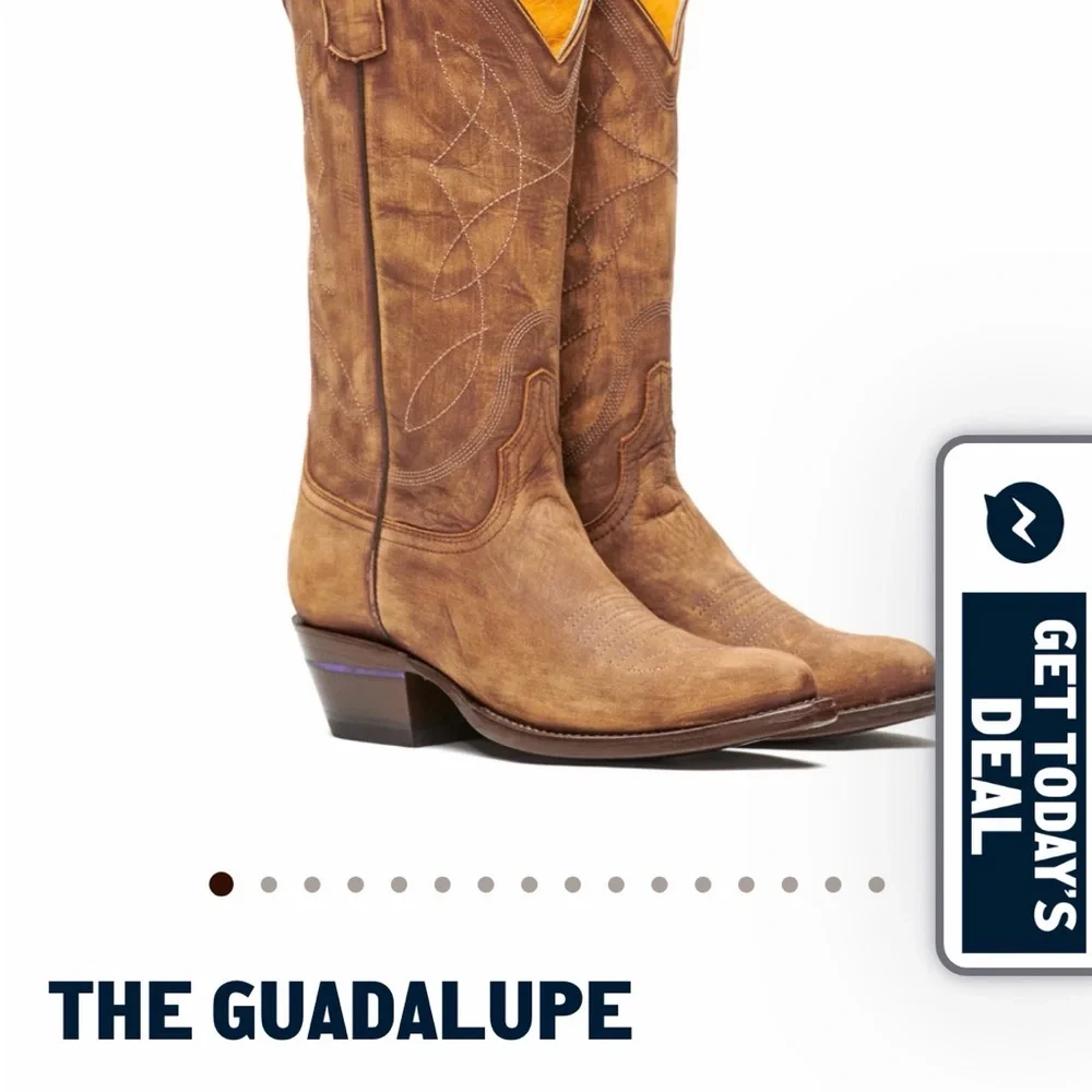 NIB Alvies Guadalupe women’s cowboy boots 8 (tecova justin boots) - Picture 8 of 9